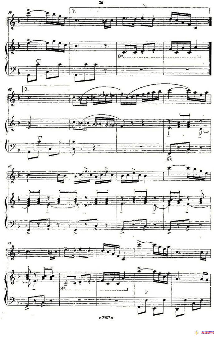 单簧管波尔卡 （手风琴二重奏）