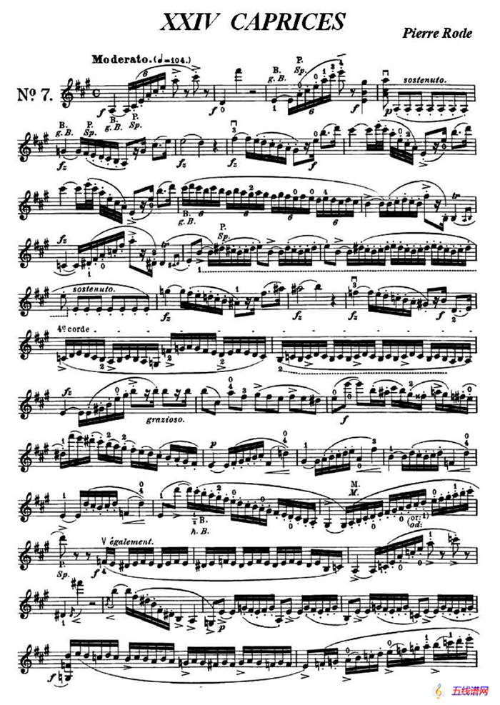 24首小提琴练习曲之7