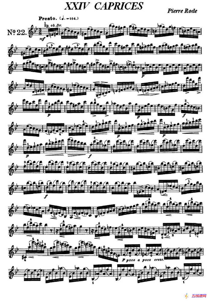 24首小提琴练习曲之22