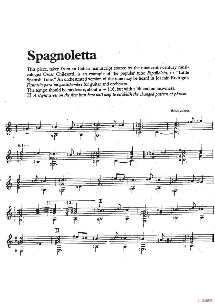 spagnoletta（古典吉他）