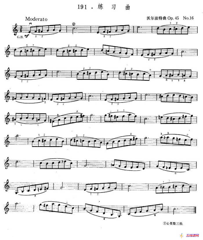 沃尔法特Op45 No16 练习曲
