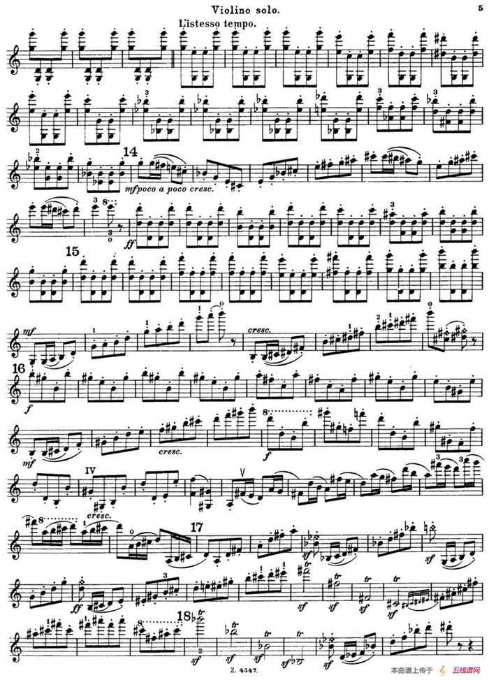 第3号小提琴协奏曲 Op.99（violin concerto no.3）