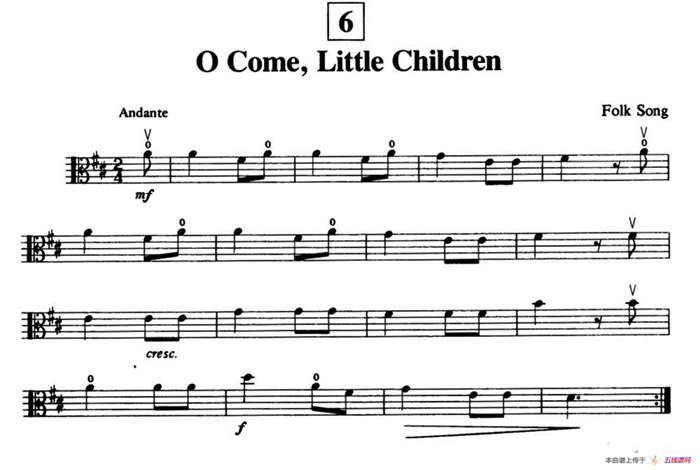 O Come,Little Children（中提琴）