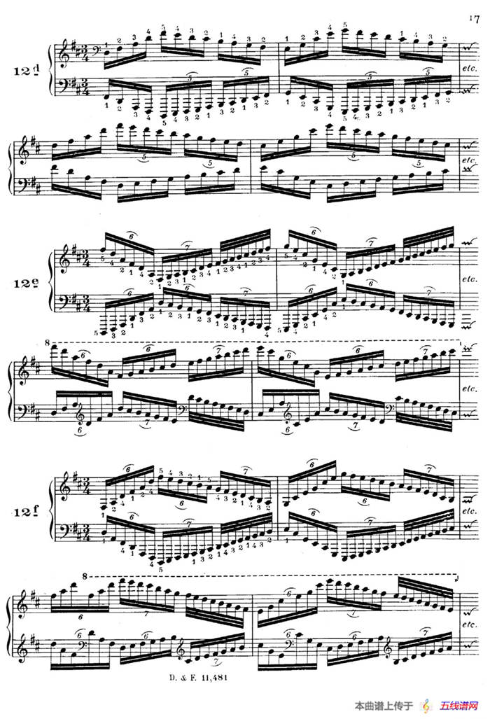51 Exercises, WoO 6（51首钢琴练习 8—12）