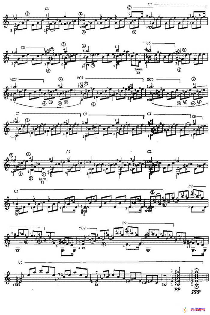 Adagio from SonataOp.27No.2（古典吉他）