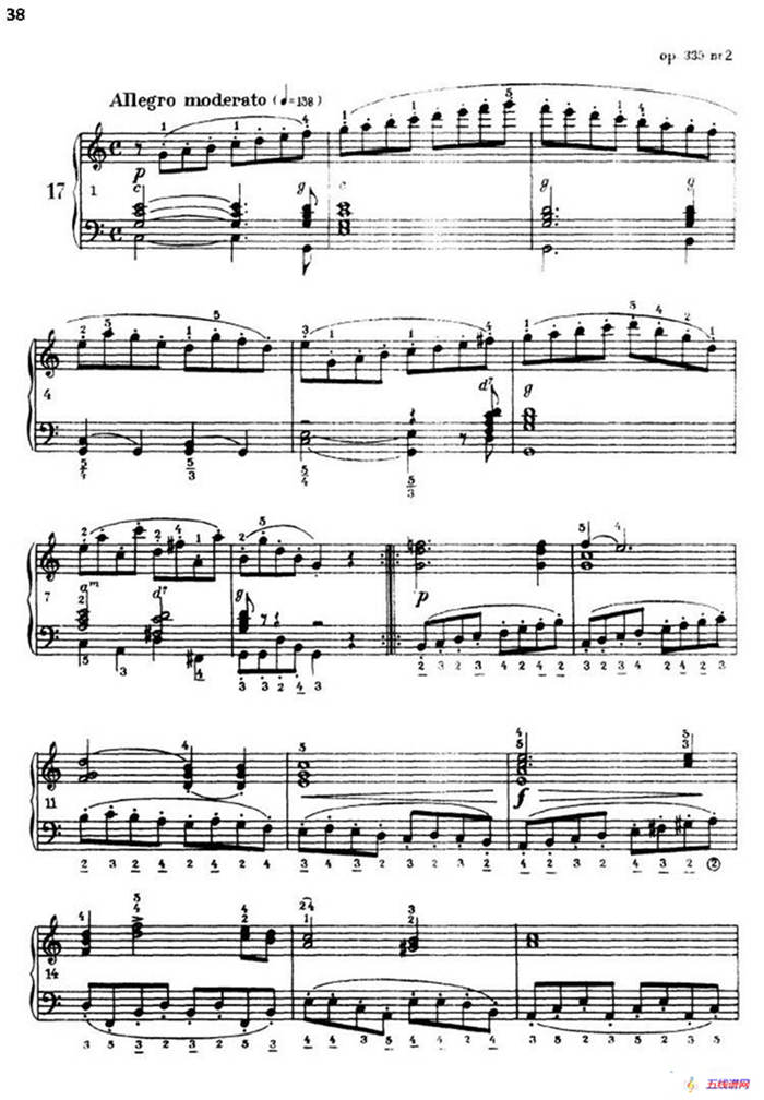 《车尔尼手风琴练习曲集》第Ⅲ册（P26—51）