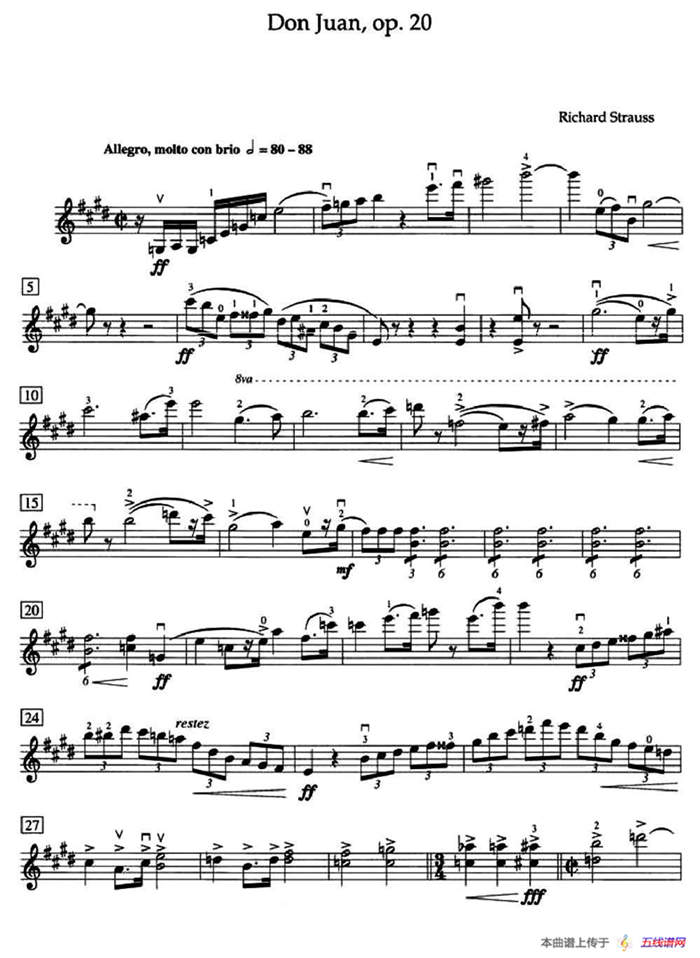 Don Juan Op.20（管弦乐选录·ARCT级）