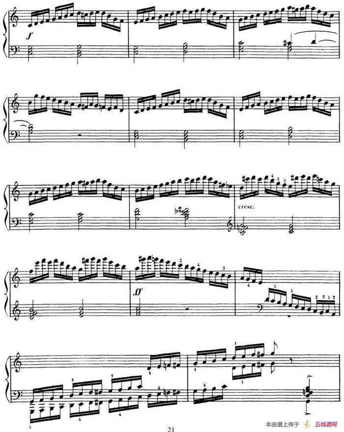 15 Etudes de Virtuosité Op.72 No.5（十五首钢琴练习曲之五）