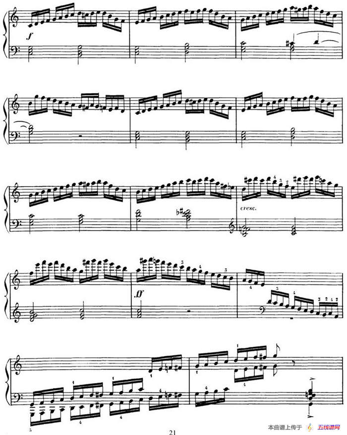 15 Etudes de Virtuosité Op.72 No.5（十五首鋼琴練習(xí)曲之五）