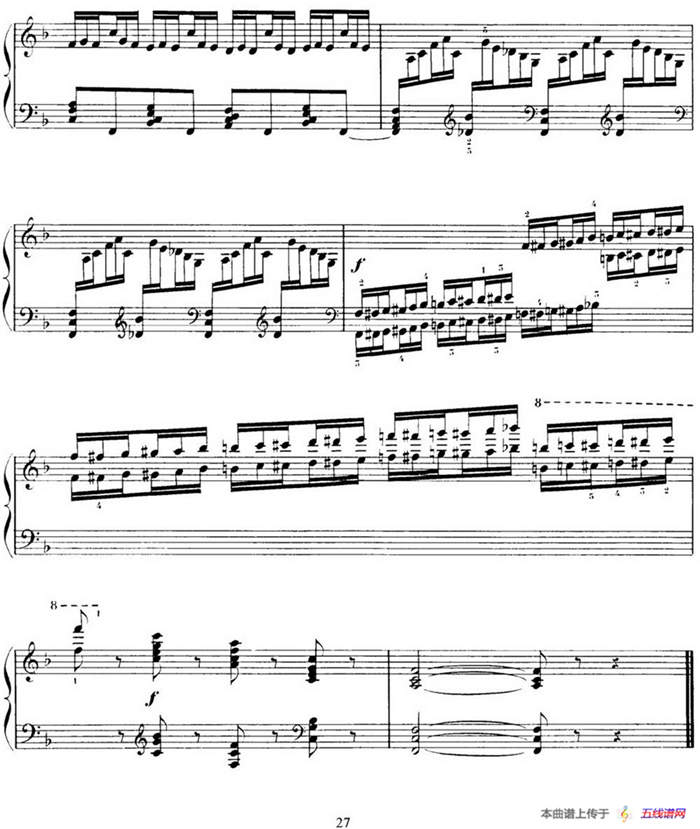 15 Etudes de Virtuosité Op.72 No.6（十五首钢琴练习曲之六）