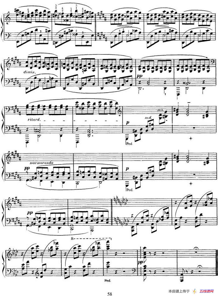 15 Etudes de Virtuosité Op.72 No.13（十五首钢琴练习曲之十三）
