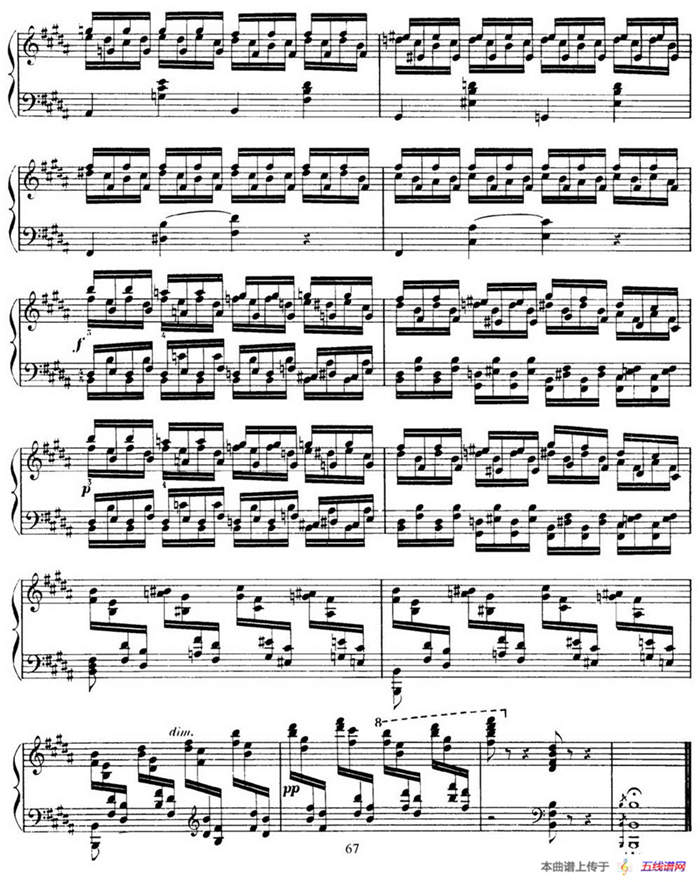 15 Etudes de Virtuosité Op.72 No.15（十五首钢琴练习曲之十五）
