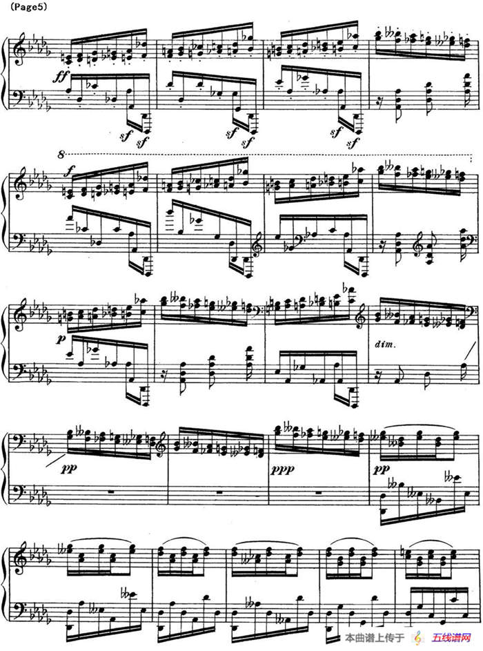 斯克里亚宾12首钢琴练习曲 Op8（No.10 Alexander Scriabin Etudes）