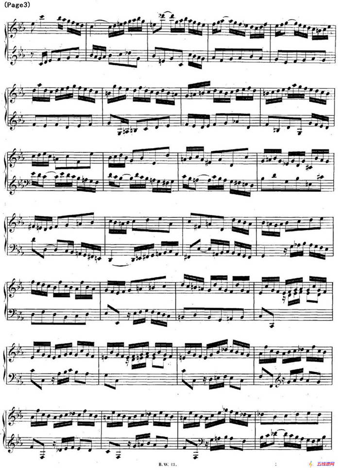 帕蒂塔6首德国组曲（No.2 c小调 巴赫 Partita c Minor BWV 826）