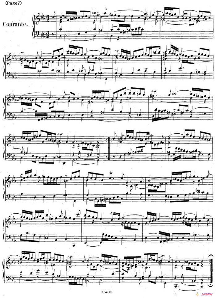 帕蒂塔6首德国组曲（No.2 c小调 巴赫 Partita c Minor BWV 826）