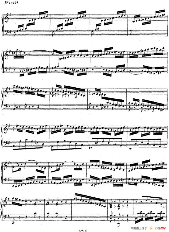 帕蒂塔6首德国组曲（No.5 G大调 巴赫 Partita G Major BWV 829）