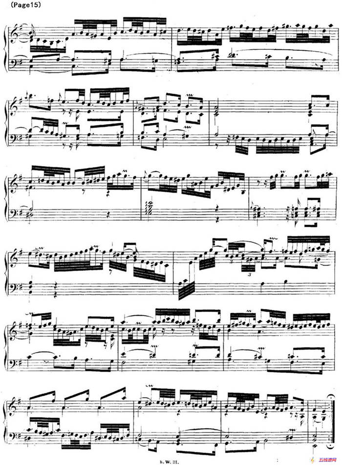 帕蒂塔6首德国组曲（No.6 e小调 巴赫 Partita e Minor BWV 830）