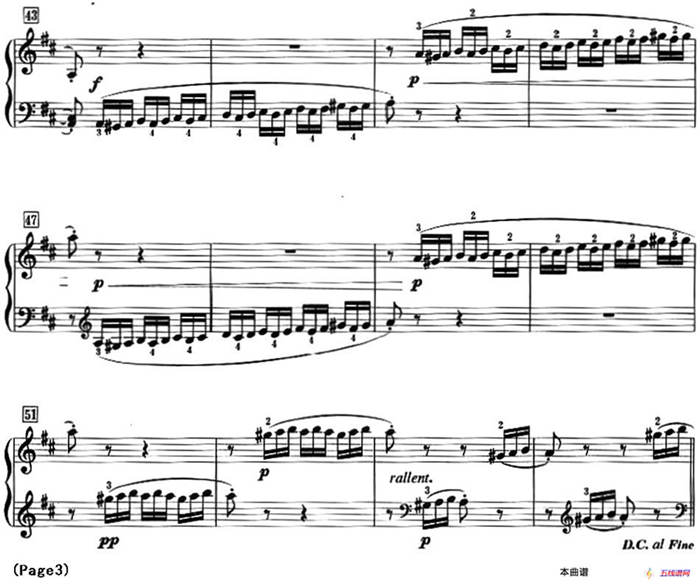 50首莱蒙钢琴练习曲 作品37（NO.48）