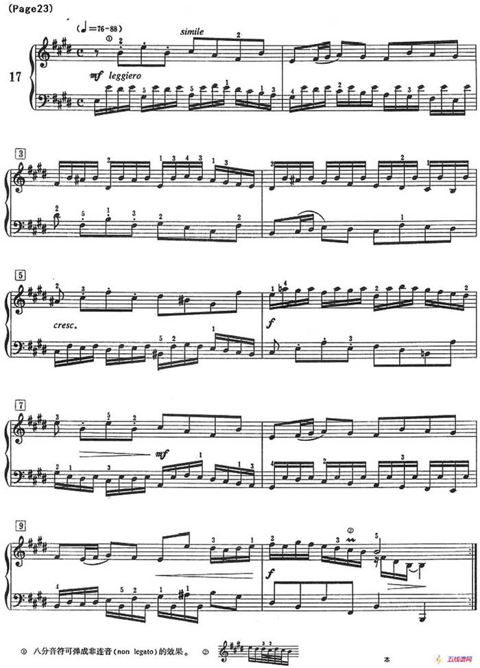巴赫小前奏曲（NO.17-NO.18）