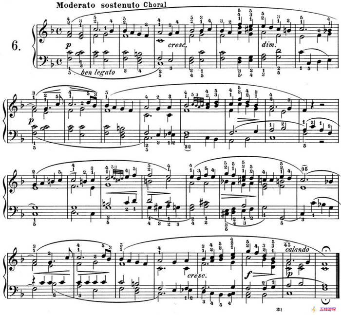25首车尔尼Op.748练习曲（NO.6）