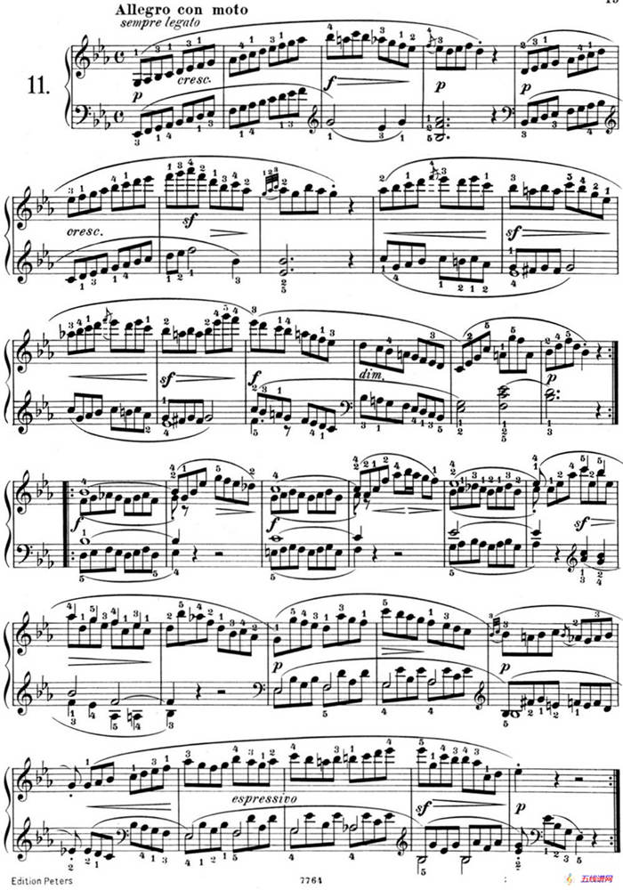 25首车尔尼Op.748练习曲（NO.11）