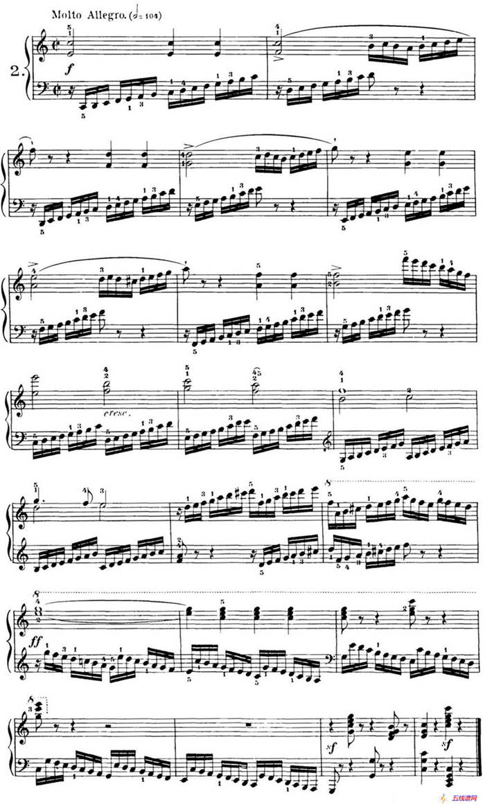 40首车尔尼Op.299钢琴快速练习曲（NO.2）