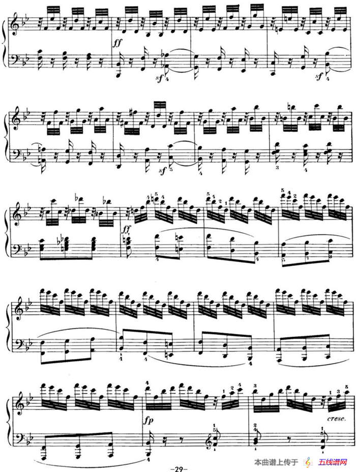 40首车尔尼Op.299钢琴快速练习曲（NO.13）