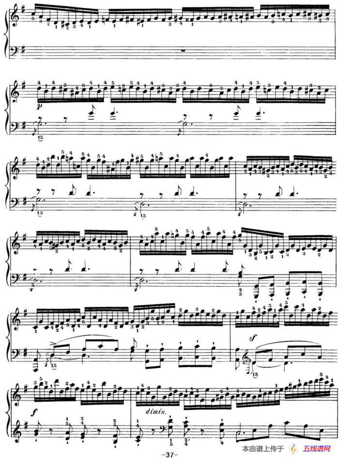 40首车尔尼Op.299钢琴快速练习曲（NO.16）