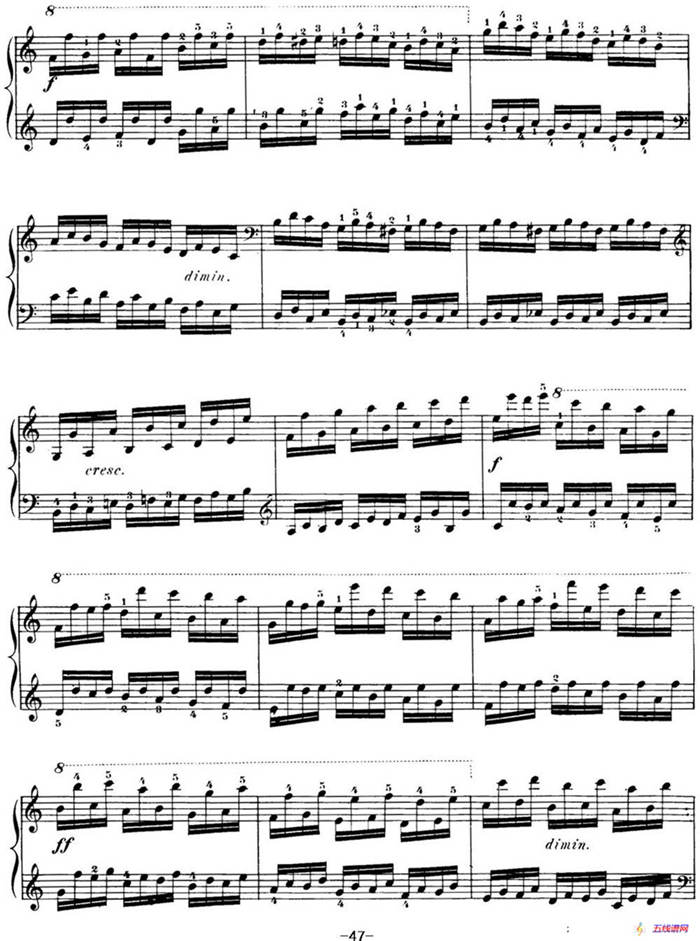 40首车尔尼Op.299钢琴快速练习曲（NO.20）