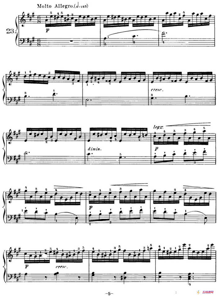 40首车尔尼Op.299钢琴快速练习曲（NO.23）