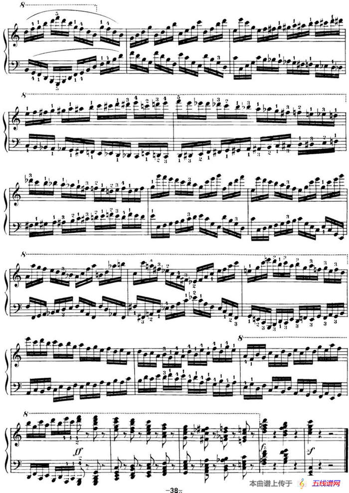 40首车尔尼Op.299钢琴快速练习曲（NO.36）