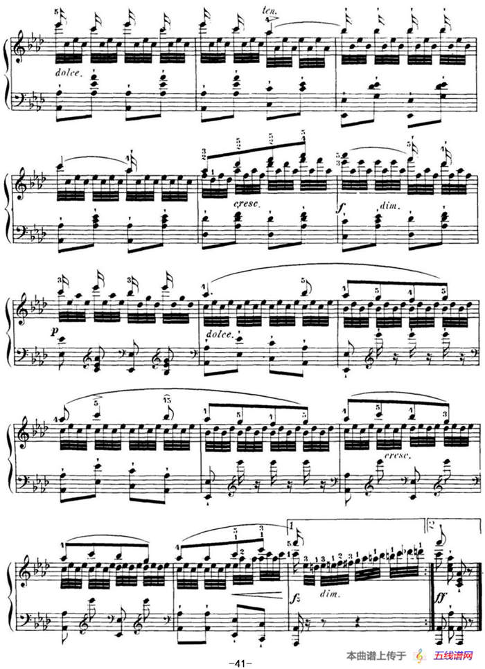 40首车尔尼Op.299钢琴快速练习曲（NO.37）
