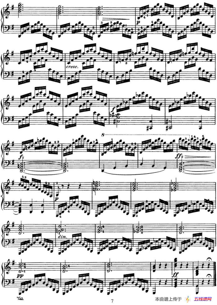 50首车尔尼Op.740钢琴手指灵巧技术练习曲（NO.2）