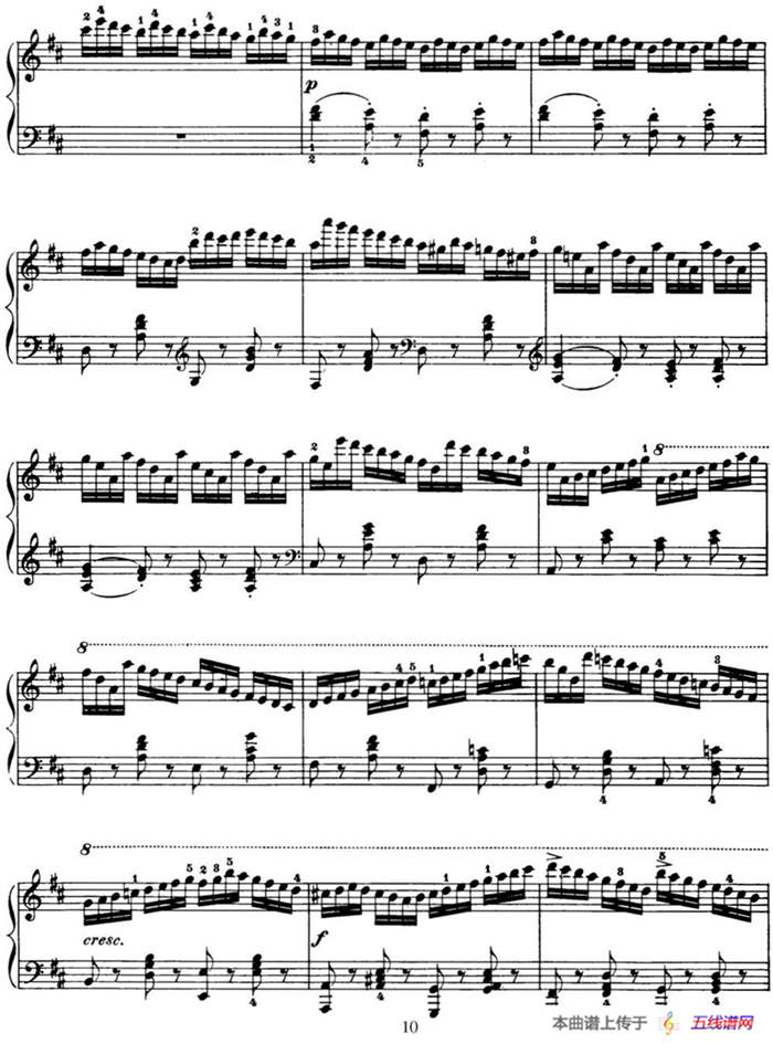 50首车尔尼Op.740钢琴手指灵巧技术练习曲（NO.3）