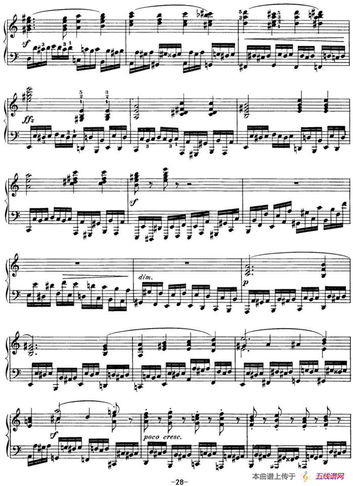 50首车尔尼Op.740钢琴手指灵巧技术练习曲（NO.8）