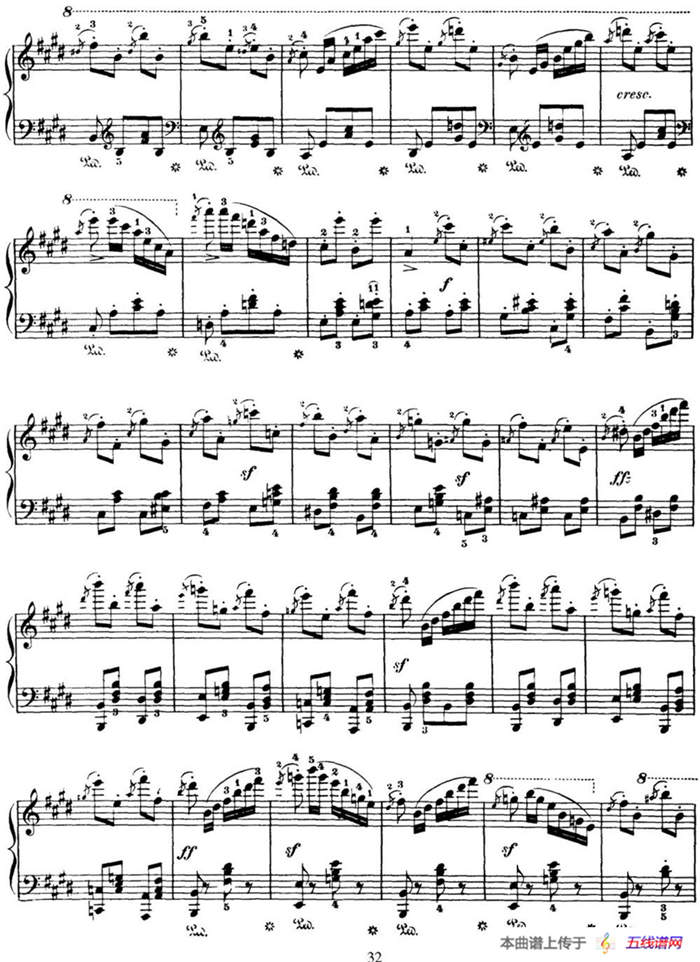 50首车尔尼Op.740钢琴手指灵巧技术练习曲（NO.9）