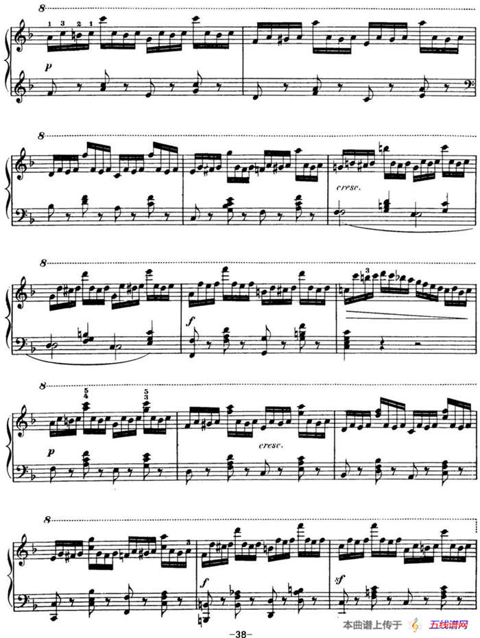 50首车尔尼Op.740钢琴手指灵巧技术练习曲（NO.11）