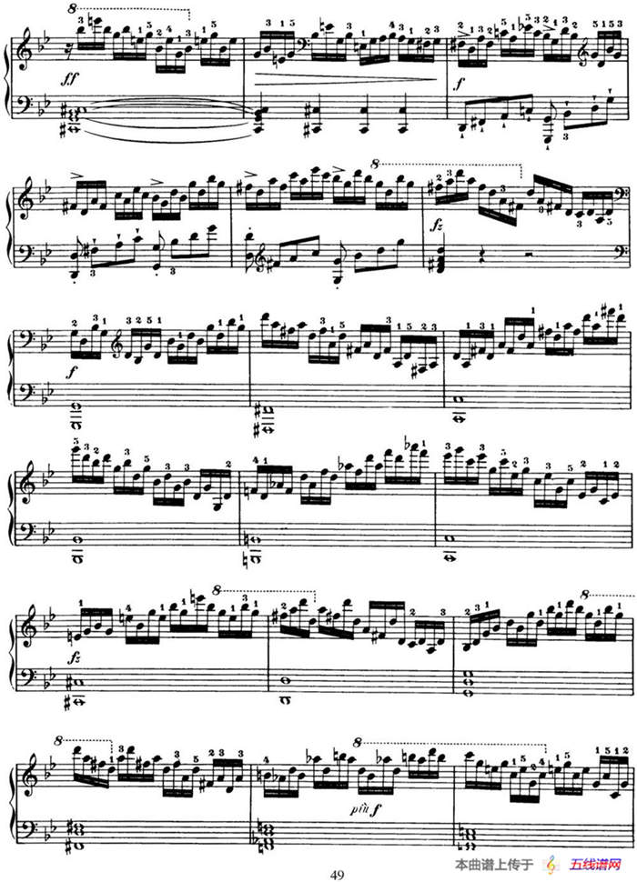 50首车尔尼Op.740钢琴手指灵巧技术练习曲（NO.14）