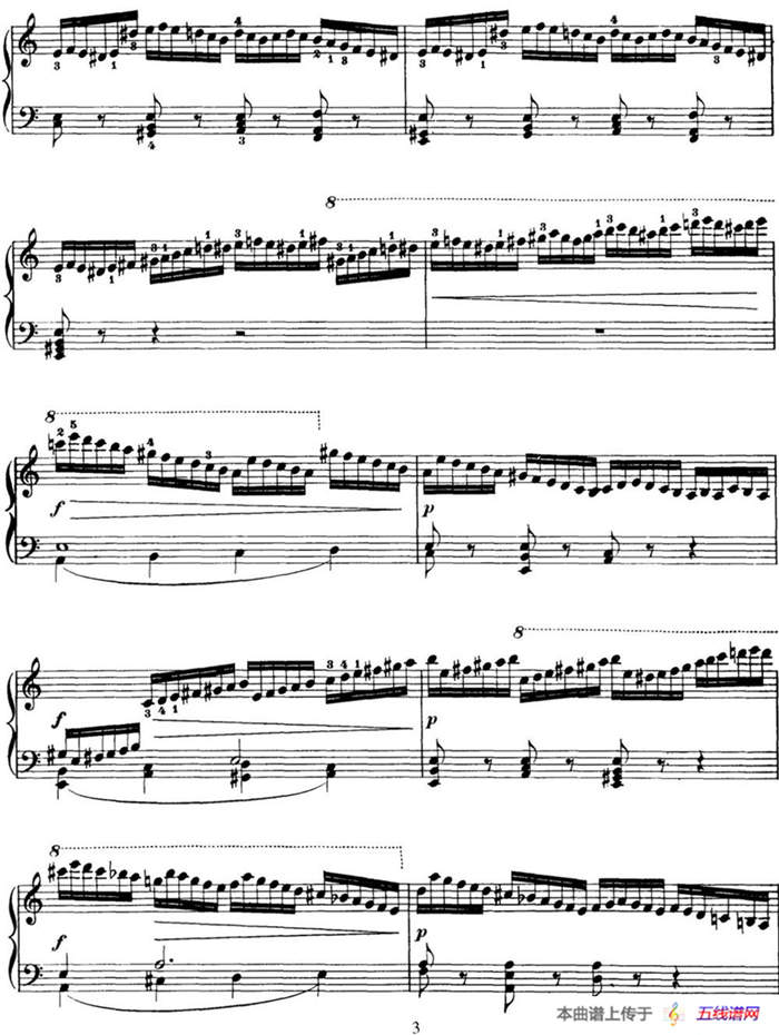 50首车尔尼Op.740钢琴手指灵巧技术练习曲（NO.17）