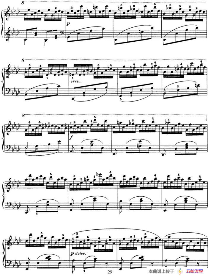 50首车尔尼Op.740钢琴手指灵巧技术练习曲（NO.24）