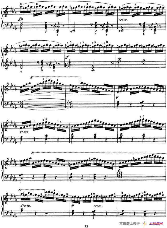 50首车尔尼Op.740钢琴手指灵巧技术练习曲（NO.25）