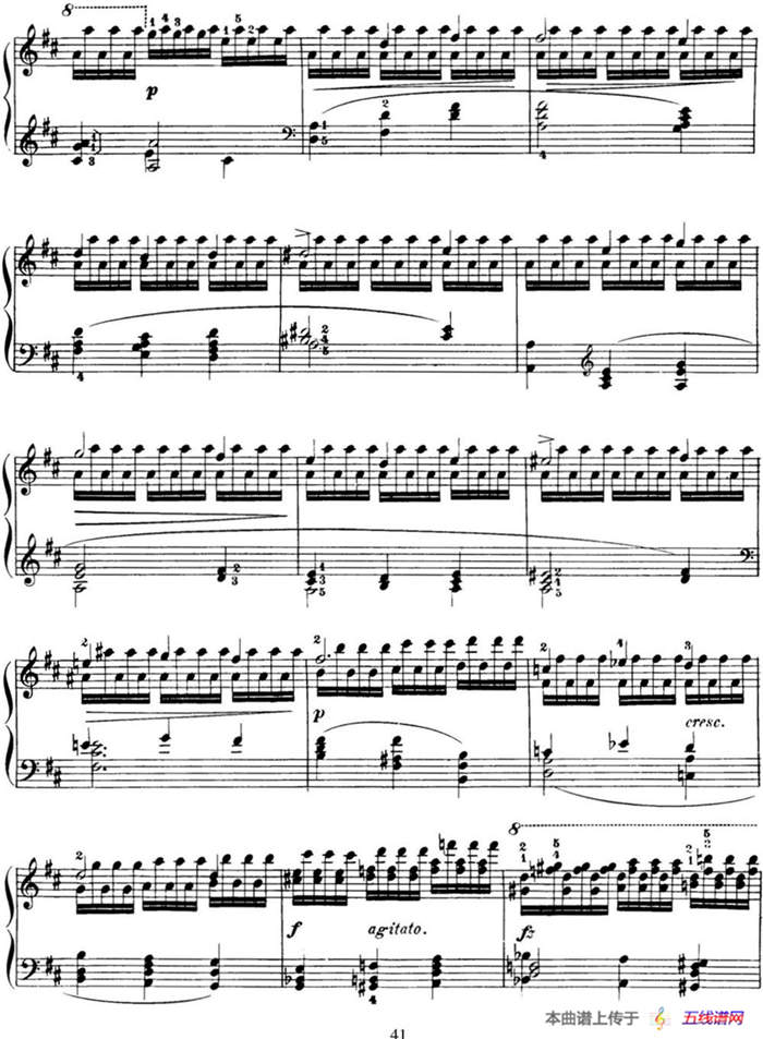 50首车尔尼Op.740钢琴手指灵巧技术练习曲（NO.27）
