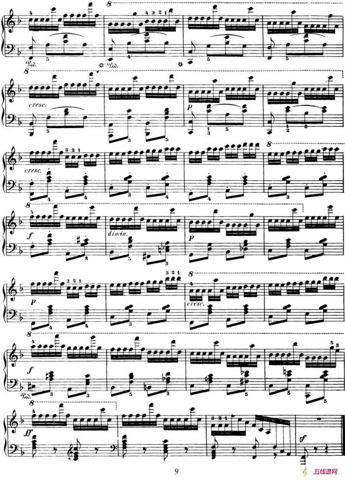 50首车尔尼Op.740钢琴手指灵巧技术练习曲（NO.35）