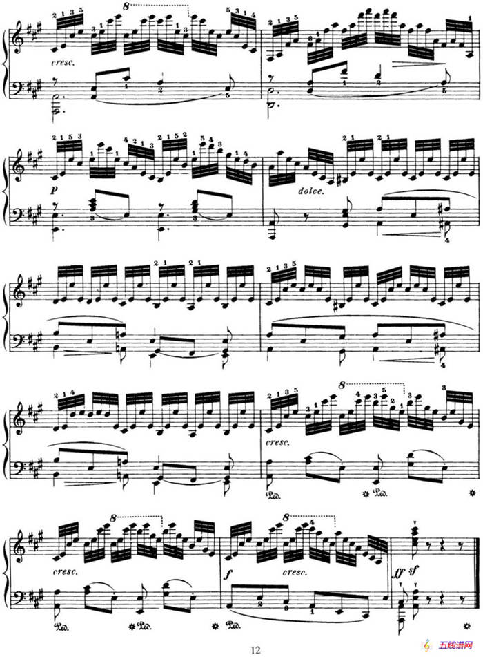 50首车尔尼Op.740钢琴手指灵巧技术练习曲（NO.36）