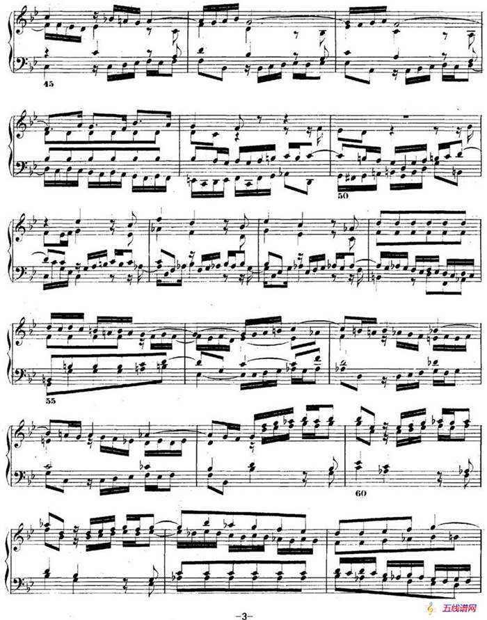 巴赫《平均律钢琴曲集·第二卷》之赋格曲（NO.16）