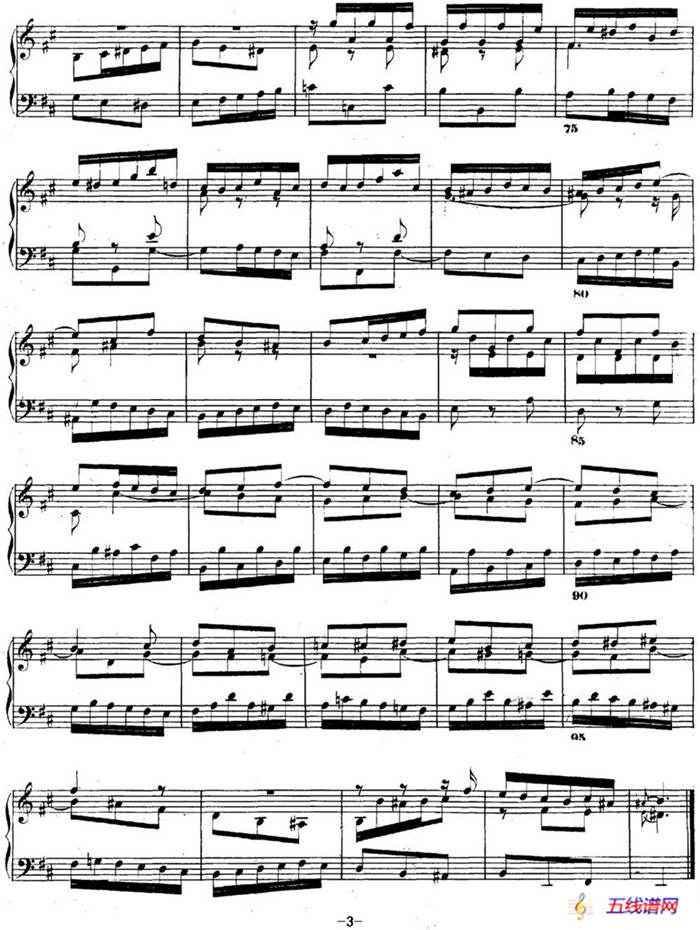 巴赫《平均律钢琴曲集·第二卷》之赋格曲（NO.24）