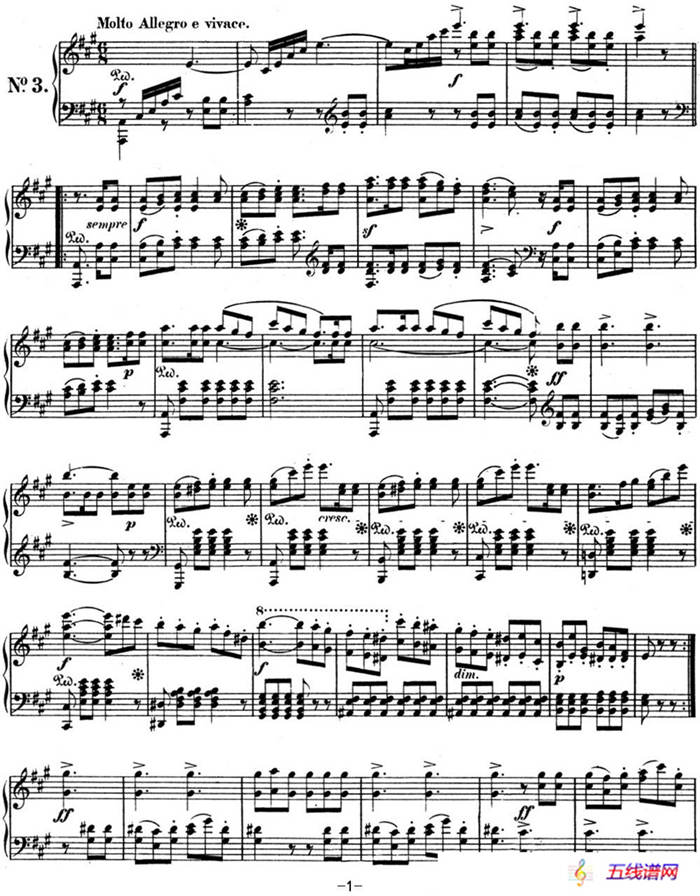 门德尔松无词歌Op.19（NO.3）