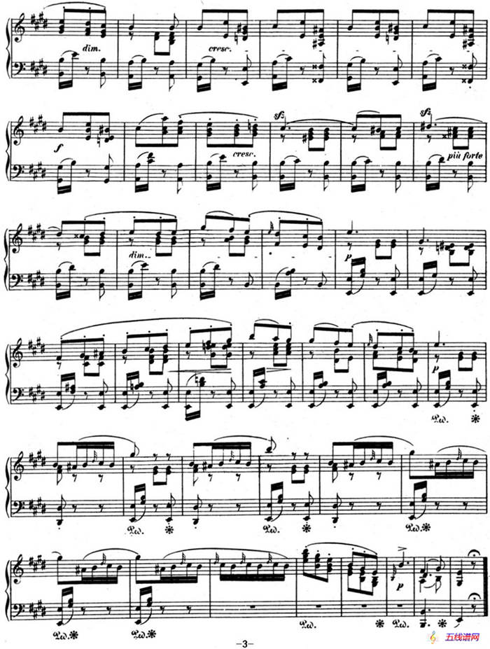 门德尔松无词歌Op.67（NO.6）