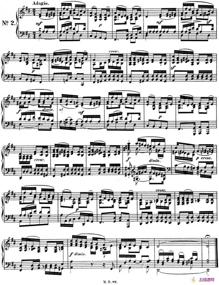 门德尔松无词歌Op.102（NO.2）