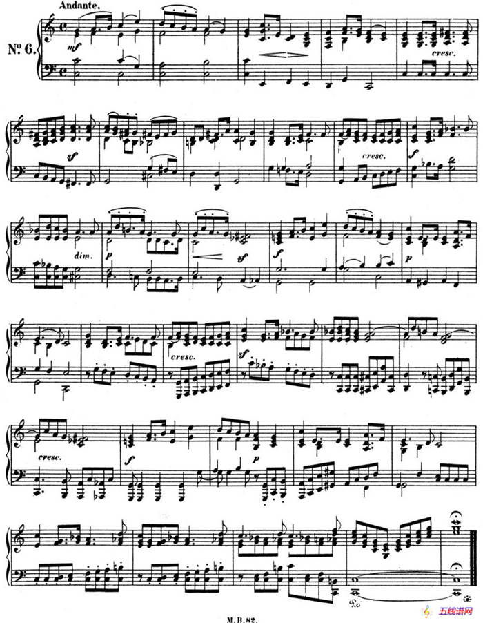 门德尔松无词歌Op.102（NO.6）